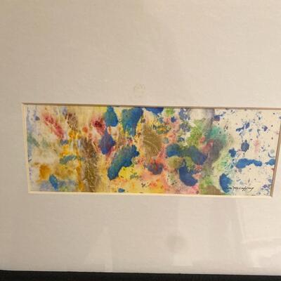 "Abstract 4" Watercolor Collage