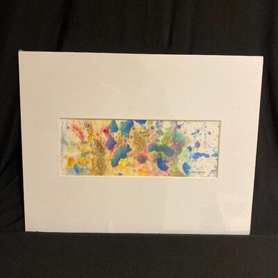 "Abstract 4" Watercolor Collage