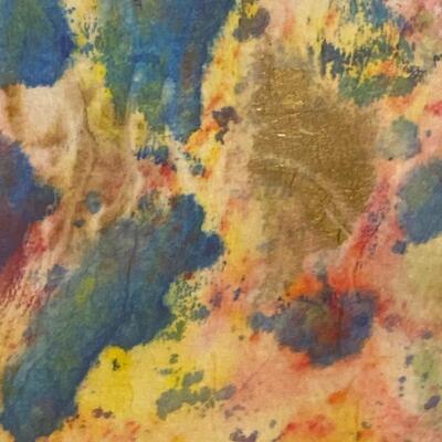 "Abstract 4" Watercolor Collage