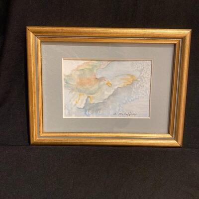 Small Watercolor Painting of Bird