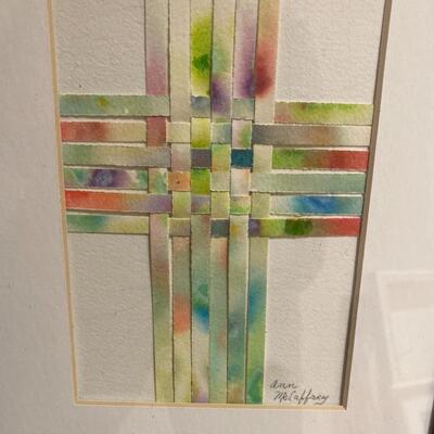 Original Watercolor Weaving