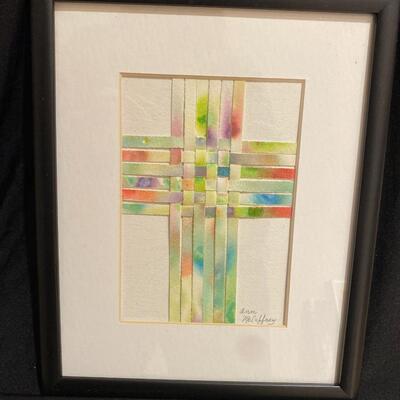 Original Watercolor Weaving