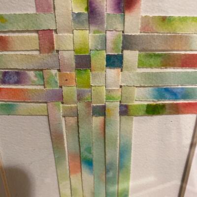 Original Watercolor Weaving
