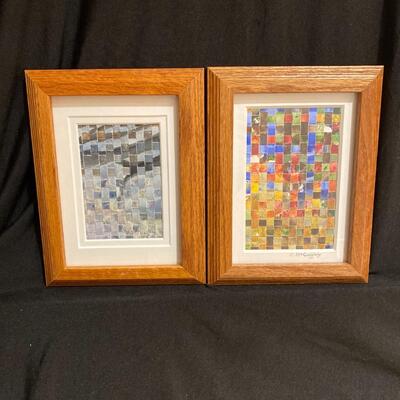 Two Original Watercolor Weavings