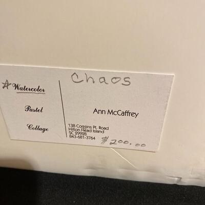 Chaos Original Watercolor Painting