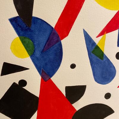 Chaos Original Watercolor Painting