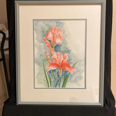 "Iris" Watercolor Painting