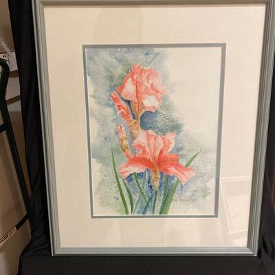 "Iris" Watercolor Painting