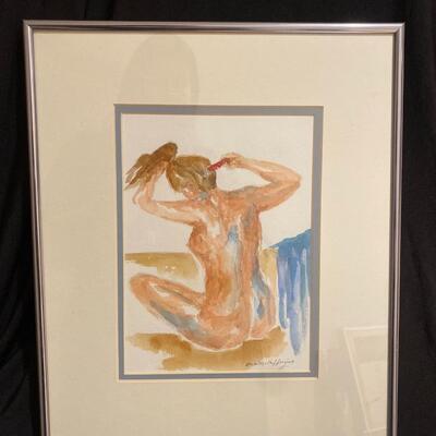 "Red Comb" Original Watercolor Painting