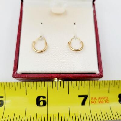 14K JACMEL SMALL HOOP EARRING
