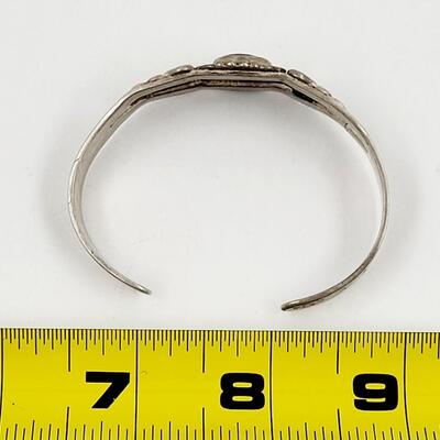 NATIVE AMERICAN STERLING STONE CENTER BRACELET