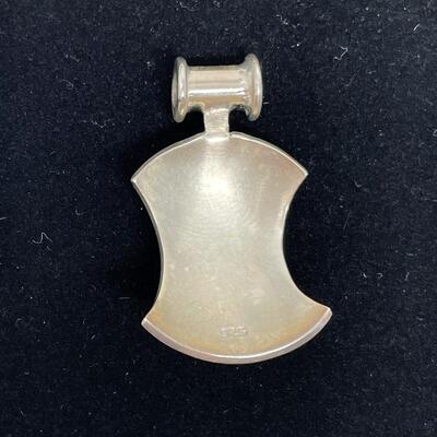 925 STERLING SILVER & PINK STONE PENDANT