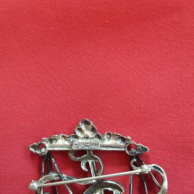 Sterling Silver Libra Brooch