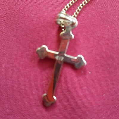 Gold Cross and Chain