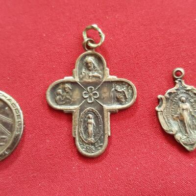 Collection of Sterling Religious Medals
