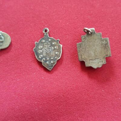 Collection of Sterling Religious Medals
