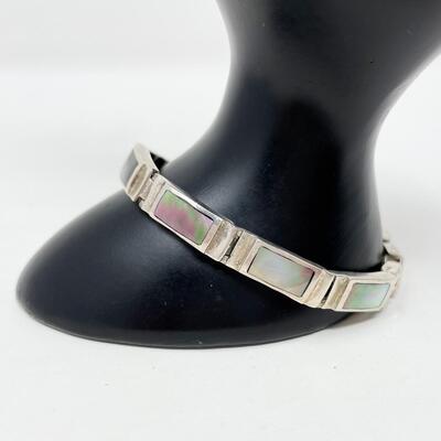 ABALONE & STERLING SILVER? BRACELET