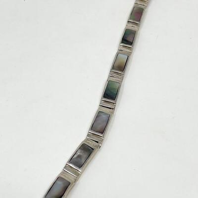 ABALONE & STERLING SILVER? BRACELET