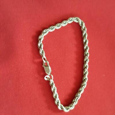 Sterling Silver Woven Bracelet