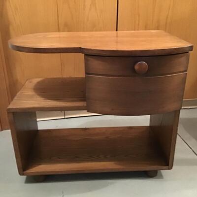 7 - Vintage Oak Side Table