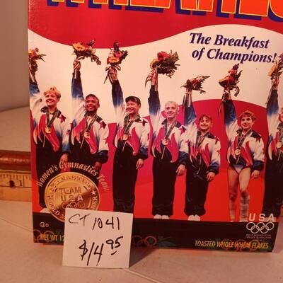 Unopened Wheaties Cereal Box U.S Olympic Team Womens Gymnastics â€˜96 Collectible -- upld 2/1