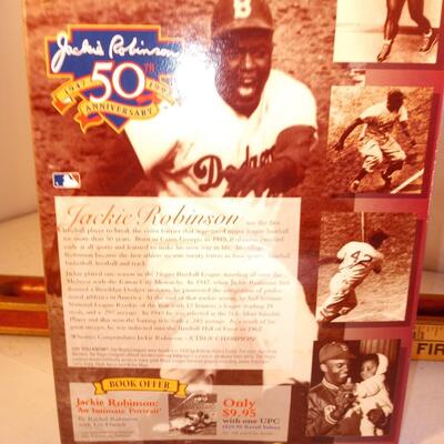 Honey Frosted Wheaties Jackie Robinson 50th Anniversary Box Factory Sealed New
