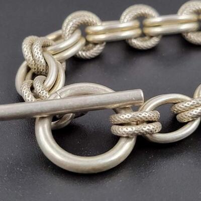 925 STERLING SILVER DOUBLE LINK CHAIN NECKLACE
