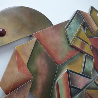 LOT 544. LARGE WOOD WALL DECOR BY ARTMAX