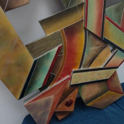 LOT 544. LARGE WOOD WALL DECOR BY ARTMAX