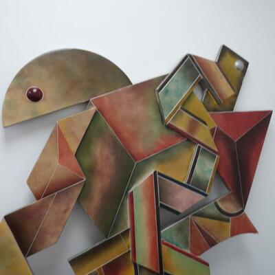 LOT 544. LARGE WOOD WALL DECOR BY ARTMAX