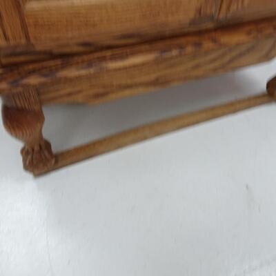 LOT 545. HALL TREE WITH MIRROR AND STORAGE