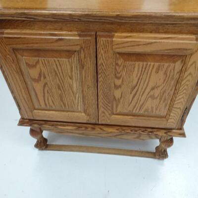 LOT 545. HALL TREE WITH MIRROR AND STORAGE