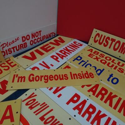 LOT 556. REAL ESTATE DESCRIPTION SIGNS