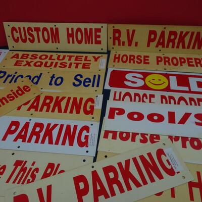 LOT 556. REAL ESTATE DESCRIPTION SIGNS