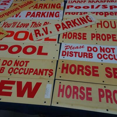 LOT 556. REAL ESTATE DESCRIPTION SIGNS