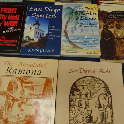 LOT 557. COLLECTION OF SAN DIEGO RELATED BOOKS AND CALENDAR