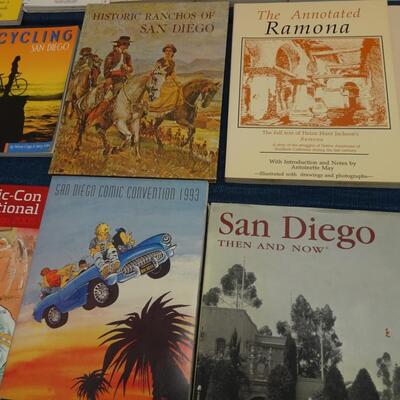 LOT 557. COLLECTION OF SAN DIEGO RELATED BOOKS AND CALENDAR