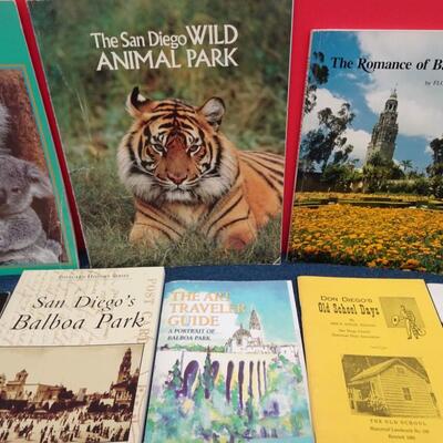 LOT 557. COLLECTION OF SAN DIEGO RELATED BOOKS AND CALENDAR