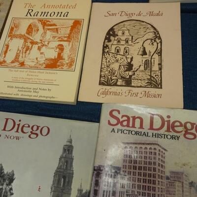 LOT 557. COLLECTION OF SAN DIEGO RELATED BOOKS AND CALENDAR