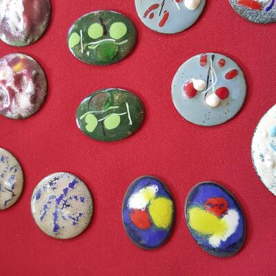 Collection of Enamel on Copper Artist Pieces