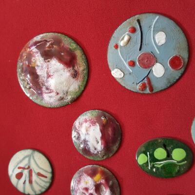 Collection of Enamel on Copper Artist Pieces