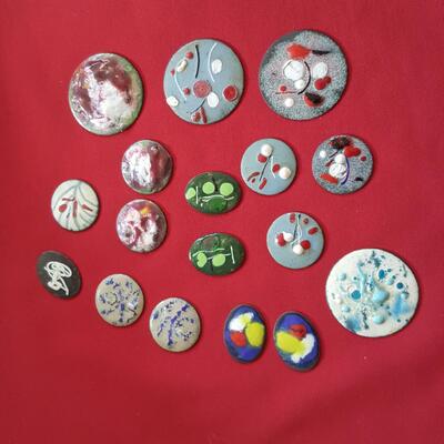 Collection of Enamel on Copper Artist Pieces