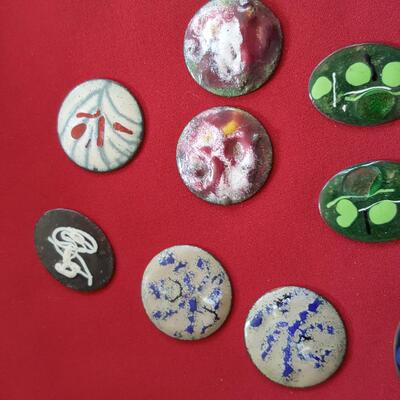 Collection of Enamel on Copper Artist Pieces