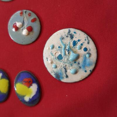 Collection of Enamel on Copper Artist Pieces