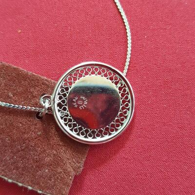 New "Old Stock" Sterling Silver Pendant and Chain