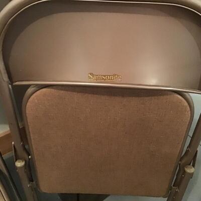 132 - Vintage pair of Samsonite Folding Chairs