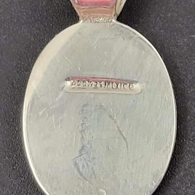 MEXICO 925 STERLING SILVER DOUBLE OVAL PENDANT
