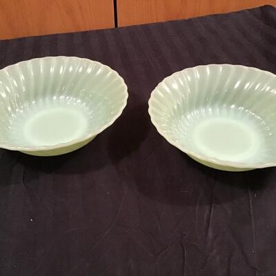 154 - 2 Jadeite Bowls