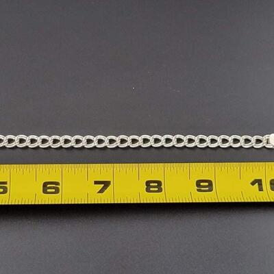 925 STERLING SILVER DOUBLE LINK CHAIN BRACELET
