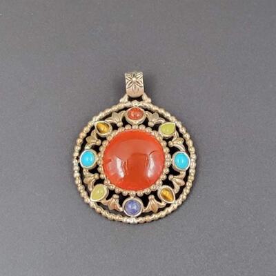 THAILAND COLORFUL METAL PENDANT